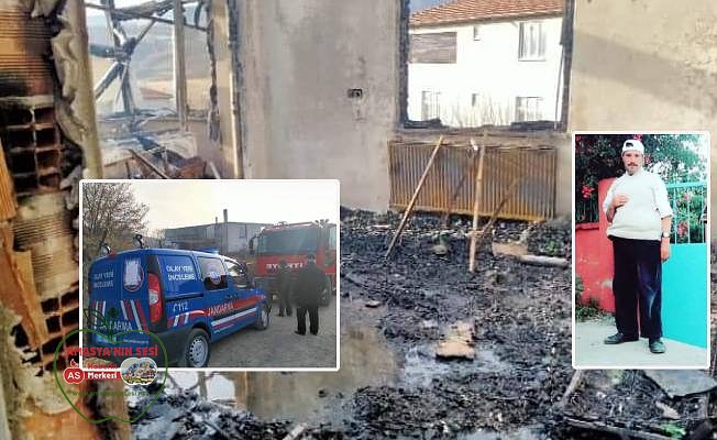 Taşova'da Yangında bir kişi hayatını kaybetti